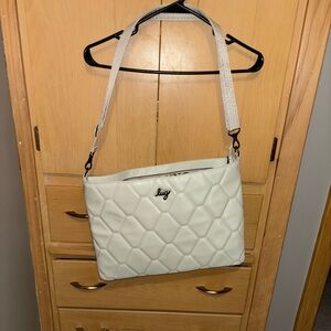 NWOT Champagne Lug Galley Laptop Bag